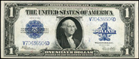 美國(AMERICA)1923年華盛頓像1元(18.9*8cm)大型法定貨幣,VD字軌,中折,82新(Page 110)