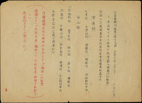 1938-1939年津浦線,京山線,京包線,京漢線,膠濟線乘車旅行紀念戳手稿七頁,共繪製38枚紀念戳圖;另有交通部郵政總局訓令局業通字第一四三七號之附件一頁,內容為『乙種示範局標準』配置圖(Page 106)