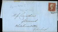 英國1844-1878年紅便士實寄封一組共16件,另有一件1840年史前封,共17件(Page 282)