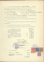 1941年天津義大利租借土地買賣契約一件,貼義大利印花稅票4枚,銷天津義大利領事館章,少見(Page 285)