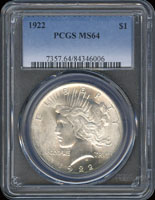 美國(AMERICA)1922年和平鷹 ONE DOLLAR 1盎司銀幣,PCGS MS64(Page 22)