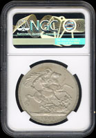 英國1902年一克朗(1 Crown)銀樣幣,NGC PF60 Matte proof,Matte是一種類似噴砂效果的不反光表面,鑄造一萬枚,完全無傷,這種Matte proof因為沒有亮面,常被低評(Page 23)