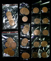 英國(GREAT BRITAIN)ONE PENNY銅幣共49枚,包括:1908.1912.1913.1916.1918.1928.1929.1932.1936.1938.1940.1947.1948年各1枚,1902.1907.1915.1917.1920.1921.1922.1927.1939.1944年各2枚,1937及1946年各3枚,1919年4枚,1945年6枚,VF-XF;另紐西蘭(NEW ZEALAND)1946年ONE PENNY銅幣1枚,XF