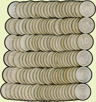 馬來西亞(MALAYSIA)1941年喬治六世10 CENTS銀幣共139枚,UNC(Page 37)