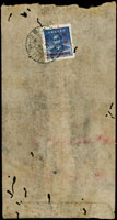 1949年東川寄和周行動郵局封,背貼國父像金元改銀元重慶加蓋5分1枚,銷東川/汽車郵局/卅八年八月十八,合州卅八年八月二十,封有蟲蛀(Page 68)