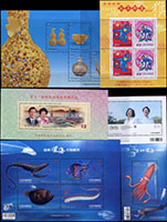 2003~2020年台灣樣票22套,小全張樣票15枚,小版張樣票1版,常用添印樣票5枚,不重複,包括:台灣溫泉小全張.八仙過海(上輯).台灣水果(四).三輪猴小全張.聽阮圖小全張.第11任總統.副總統就職紀念小全張.哈利波特-阿茲卡班的逃犯小全張(邊緣小裂).台灣蝴蝶(93.98年版).馬祖國家風景.台北101.節慶-義民節.2009年高雄世運會全國郵展小全張.花卉(97年版).近代畫作(98年版).古物小全張(98年版).香山九老圖.深海生物小全張.台灣博物館之美.祝福.台灣古蹟.金魚等等;以上除註明外均原膠VF,附集郵報導