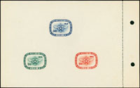 紀43A.軍人節小全張(16.8*10.3cm),帶裝訂邊,右上軟折印,無明顯黃斑,VF-F(Page 104)