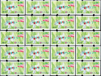 資常5.6.7.第二.三.四版油桐花郵資票各4組,每組打印NT$5元,12元,25元,32元,9元,13元,15元,17元,99元,1元,總面值共計NT$ 2736元,VF(Page 107)