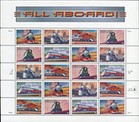 美國(AMERICA)1993~2000年新票小版張26版,面值共計USD$149.3元,內容包括有:水族館魚,昆蟲,好萊塢傳奇,慶祝19世紀年系列,團隊競技,西方傳說,爵士歌手,北極動物,熱門歌手,太平洋海岸雨林,雕塑家-路易絲·內芙森,傑出士兵,國會圖書館,生活創造世界,天文學家-埃德溫·鮑威爾,星條旗,極限運動,索諾蘭沙漠,火車等;以上品像混合無重複,少數背淡黃斑,VF-F