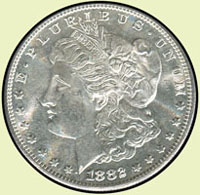 美國(AMERICA)1882年摩根S記ONE DOLLAR銀幣,AU-UNC(Page 38)