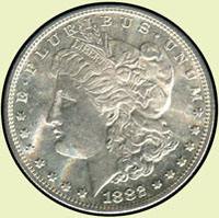 美國(AMERICA)1882年摩根S記ONE DOLLAR銀幣2枚,AU-UNC(Page 39)