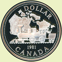 加拿大(CANADA)銀幣4枚,包括:(1)1981年視察橫貫大陸的鐵道紀念DOLLAR銀幣,重23.3克,PROOF;Krause KM#130;(2)1984年多倫多市150周年紀念DOLLAR銀幣,重23.3克,PROOF;(3)1977年銀禧紀念日DOLLAR銀幣,重23.2克,微氧化,UNC;Krause KM#118;(4)1962年伊麗莎白二世圖50 CENTS紀念銀幣,重11.5克,AU;Krause KM#56(Page 40)