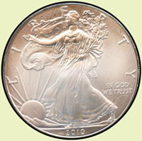美國(AMERICA)鷹揚ONE DOLLAR銀幣共3枚,含:2010,2014,2015年各1枚,原鑄銀光亮,其中1枚輕微氧化,UNC(Page 40)
