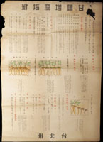 日治台北州甘藷增產指針公告(高76.7cm*寬53.6cm),右上蛀孔,左上邊緣微損,多對折,80新(Page 80)