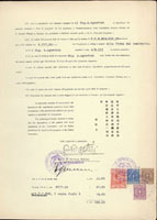 1941年天津義大利租借土地買賣契約一件,貼義大利印花稅票4枚,銷天津義大利領事館章,少見(Page 254)