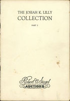 美國Robert A. Siegel Auctions 1967年2月~1968年12月Josiah K. Lilly郵集第1~10冊拍賣目錄及精品介紹各1本,共11本,含當時全世界的郵票,重點在美國.大英國協及歐洲,第10冊有37項中國票,主要是小壹圓和臨時中立,也有66項日本票,很多手雕切手全張,黑白印刷,平裝,內頁均蓋收藏章,附成交價,總重約1.87公斤(Page 266)