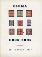 英國Robson Lowe 1959年1月中國和香港郵票拍賣目錄,收錄Nordstrom中國郵集462項,圖片不多,還有Duncan Cranford 的香港郵票420項,早期中國郵票專拍很少見,黑白印刷,平裝56頁,重約150克(Page 267)