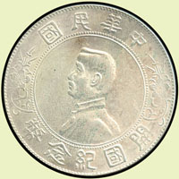 國父像開國紀念壹圓銀幣,六角星,銀光,AU(Page 26)