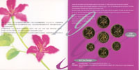 香港1997年回歸紀念精鑄流通套幣七枚一套,原裝幀卡,共2套,少數幣面微斑點,UNC