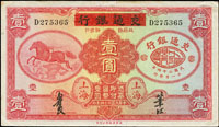 中國實業銀行改交通銀行民國24年壹圓上海,上邊白微壓痕,88新(Page 56)