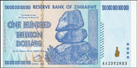 辛巴威(ZIMBABWE)2008年100兆元連號2枚,世界最大面額貨幣,全新(Page 78)