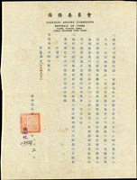 1955年僑務委員會核准香港集郵天地半月刊內銷公文及內銷登記證各1件,微黃,保存不錯