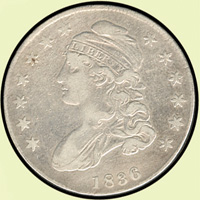 美國(AMERICA)1836年自由女神胸像50分銀幣,重13.4克,VF-XF(Page 26)
