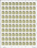 專114.中國民間故事新票(64年版)4全2大全張,共200套,原膠折版,無黃斑,對摺處微皺或少許軟印痕,VF-F