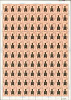 專123.古代錢幣(65年版)新票4全1大全張100套,原膠折版,無黃斑,2元及5元有原廠機器壓痕,回流上品
