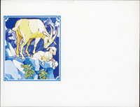 1990年新年郵票羊年貼票卡,發行資訊文字整面漏印,少見(Page 211)