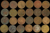 清代及民國二十文銅幣一組共24枚,品種豐富或有參考品,流通普品(Page 19)
