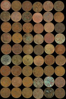 清代及民國十文銅幣一組共100枚,品種豐富或有參考品,流通普品(Page 19)