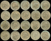 國父像布圖民國29年5分鎳幣共20枚,AU-UNC(Page 21)