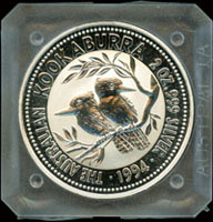 澳洲(AUSTRALIA)1994年笑鴗鳥2盎司銀幣,壓克力盒裝,BU(Page 56)