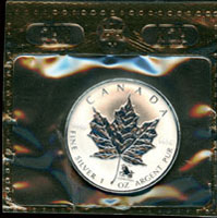 加拿大(CANADA)2004年楓葉-十二星座(摩羯座)特別標記版1盎司紀念銀幣,發行量5000枚,原塑套.附證書,PROOF(Page 62)