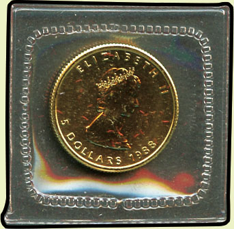 蟠龍拍賣網-加拿大(CANADA)1988年楓葉金幣4枚一套,含:1盎司,1/2盎司 ...