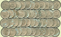 國父像布圖民國29年5分鎳幣,共47枚,部份幣面微氧化,AU-UNC(Page 28)