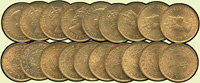 香港伊利沙伯二世1毫銅幣共19枚,含:1964年9枚,1965年10枚,UNC-BU(Page 44)