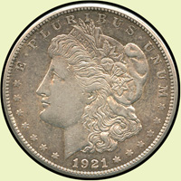美國(AMERICA)1921年摩根ONE DOLLAR銀幣,XF(Page 46)