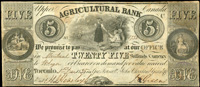 加拿大(CANADA)1835年農業銀行25先令匯票(17.5*7.5cm),簽用,80新(Page 112)