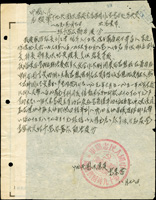 1952年『中國人民志願軍十九兵團供應處黨委會』處份書一件,銷紅色公章(Page 116)