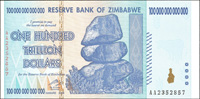 辛巴威(ZIMBABWE)2008年100兆紙幣,連號2枚,史上最高面額紙幣,全新(Page 90)