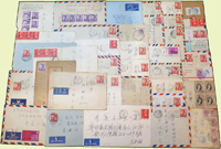 1953~1984年香港寄台灣實寄封37封.實寄郵簡1件,均有到達戳,香港本埠封1件,共39件,多數貼伊利沙伯女皇普通票,含台北(未八),台北(辰九),屏東(未二),岡山(子),台北(辰十六),台北(未卅二),台北(辰七),台北(辰六),台北(辰十四),台北(未四),台北(未七),新營(辰),台北(辰十二),台北(子五)等多款檢查戳,品像混合,歡迎至官網瀏覽全貌(Page 210)