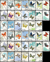 特56.蝴蝶舊票20全3套,其中1套微淡斑,另2套VF(Page 225)