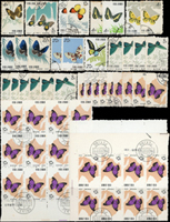 特56.蝴蝶舊票293枚,包括:(20-1)2枚.(20-3)1枚.(20-5)2枚.(20-6)34枚.(20-7)33枚.(20-8)37枚.(20-9)3枚.(20-10)10枚.(20-11)2枚.(20-12)41枚.(20-13)39枚.(20-14)41枚.(20-15)43枚.(20-16)1枚.(20-17)2枚.(20-18)3枚.品像混合,部分為大方連,少數背貼,VF-F;歡迎至官網瀏覽全貌(Page 226)