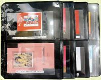 新中國1992~2019年新票小全張共162枚,紀念張1枚,小版張三版:2013-4第12屆人大會,2014-6網路生活,2014-15水果,整理整齊於黑卡中,每套均包覆護袋,旁加註說明,多數不重複,小全張包括有:1992-08m第25屆奧林匹克運動會,1992-11m敦煌壁畫,1993-13m龍門石窟,1994-17m三國演義,1994-21m古塔,1995-12m太湖,1995-19m桂花(有.無齒),1997-10m香港回歸及金箔,1998-23m炎帝陵,1998-18m澳門回歸及金箔,2001-08m武當山,2001-24m第9屆運動會,2002-5m步輦圖,2004-15m八仙過海,2006-2m武強木板年畫,2006-8m雲崗石窟,2008-19m奧林匹運動會開幕紀念7種,2009-7m世界集郵展覽4種,2011-29亞洲國際郵展(有.無齒),2013-8m搗練圖,2014-4m浴馬圖,2014-13m紅樓夢,2015-5m揮扇仕女圖,2016-5m高逸圖,2019-23中華人民共和國成立七十周年等等,品種豐富,VF;歡迎至官網瀏覽全貌(Page 232)