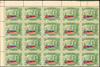 民國時期新票一組:(1)套票:香港版航空20全.郵政紀念日郵票展覽4全.教師節紀念4全.國民政府還都紀念5全;(2)平等新約1元6方連,5元4方連,2元12方連及20方連.雙連各1組,郵政紀念日郵票展覽有齒2全;以上品像混合,F-VF;歡迎至官網瀏覽全貌