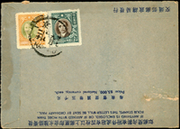 韓目#2.國際航空郵簡自南京寄美國,貼國父像上海大東二版10萬及50元各一枚,計600000元,銷南京卅七.九月卄七;符合1948.8.21-11.5國際航空郵簡郵資(Page 51)