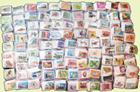 台灣中近期(已洗)舊票約9900枚,包括:溥心畬畫2元.台灣山水(72年版)2元.古代雕竹器2元.古代琺瑯器(72年版)3元.古代琺瑯器(71年版)2元.國際獅子會第70屆世界年會2元.國家戲劇院/國家音樂廳3元.吉祥(一)3元.玉山國家公園2元.古代陶器2元.口腔衛生2元.墾丁國家公園2元.臺灣廟宇建築2元.鐵路地下化3元.世界自由日2元.國父120年誕辰2元.中國插花(71年版)2元.古代如意(75年版)2元.台灣古蹟(74年版)2元等等,品種豐富,均以小塑袋分裝,每種百枚為一袋,共99袋,品像混和,VF-F;枚數未清點或有些微誤差,歡迎至官網瀏覽全貌