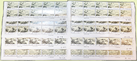 專246.蔣夫人山水畫第(三)新票4全10方連二組共20套,均帶下排三邊紙張號,VF